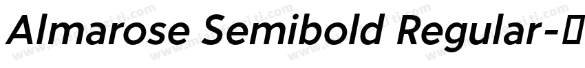 Almarose Semibold Regular字体转换